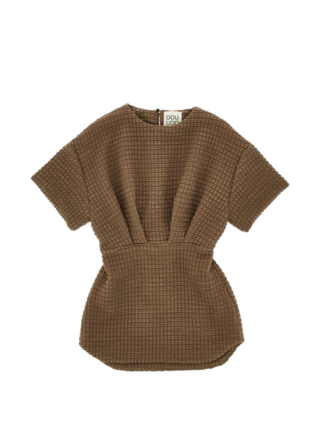  Doudou Et Compagnie Textured Dress - Brown 