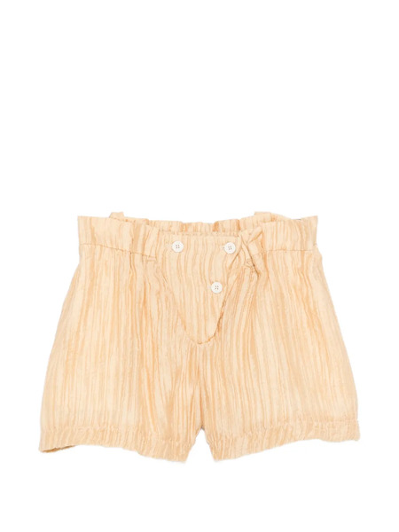  Douuod Kids Button Pleated Shorts - Neutrals 