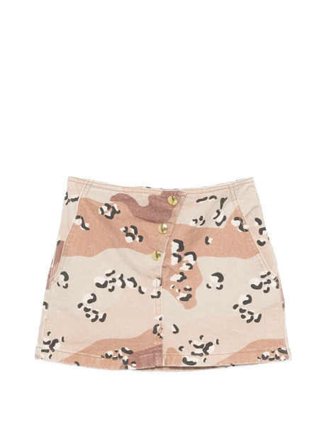  Douuod Kids Camouflage-print Skirt - Neutrals 