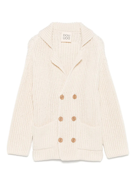  Douuod Kids Cotton Cardigan - Neutrals 