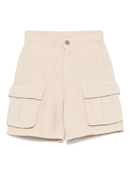  Douuod Kids Cotton Cargo Shorts - Neutrals 