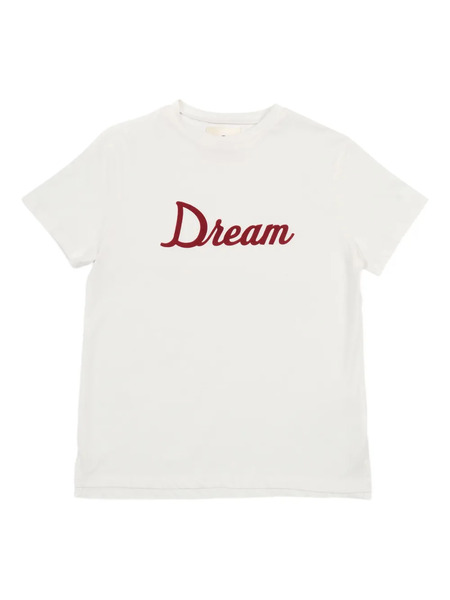  Douuod Kids Embroidered-script T-shirt - Neutrals 