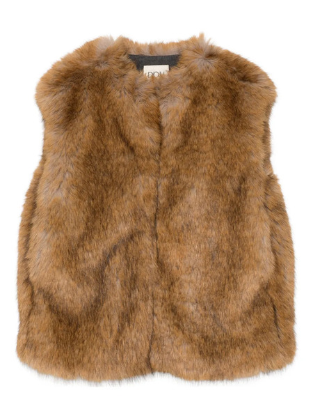  Douuod Kids Fur Gilet - Brown 