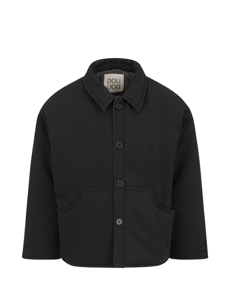  Douuod Kids Kangaroo-pocket Jacket - Black 