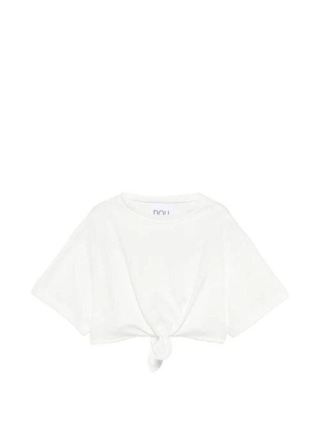  Douuod Kids Knot Short Sleeve T-shirt - White 