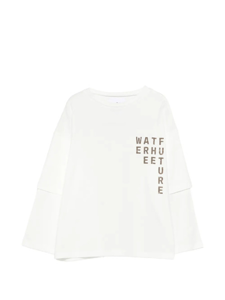  Douuod Kids Layered Long-sleeve T-shirt - White 