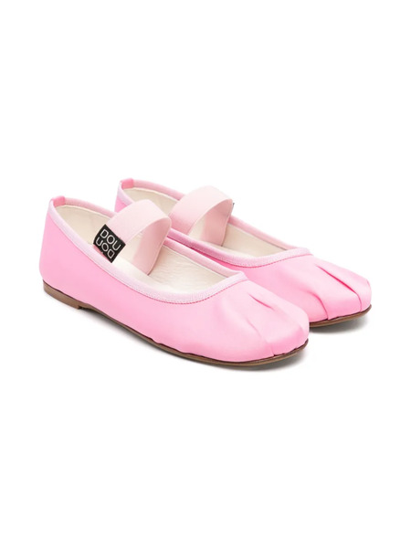  Douuod Kids Leather Ballet Flats - Pink 