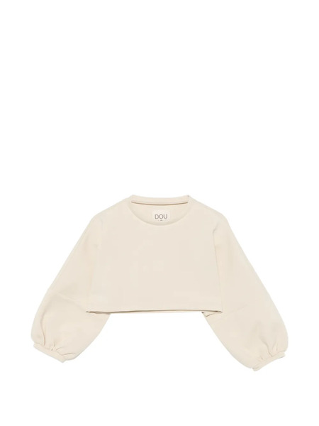  Douuod Kids Logo Crew-neck Sweatshirt - Neutrals 