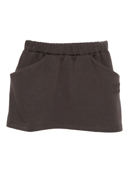  Douuod Kids Logo-embossed Skirt - Brown 