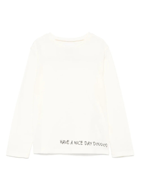  Douuod Kids Logo-print T-shirt - Neutrals 