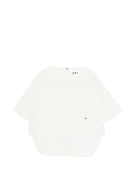  Douuod Kids Pocket Short-sleeve Top - Neutrals 