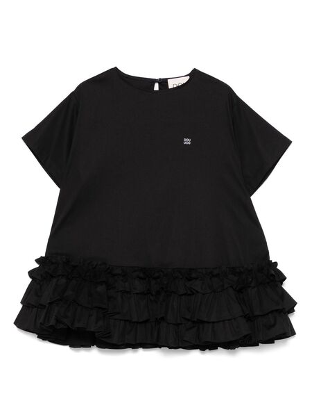  Douuod Kids Ruffle-detail Dress - Black 