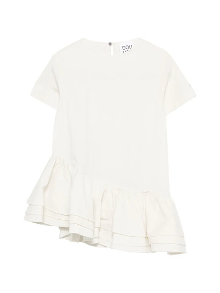  Douuod Kids Ruffled Dress - White 