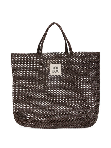  Douuod Kids Woven Top Handle Bag - Brown 