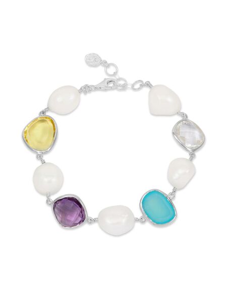  Dower And Hall Candy Gemstone Bracelet - Silver 