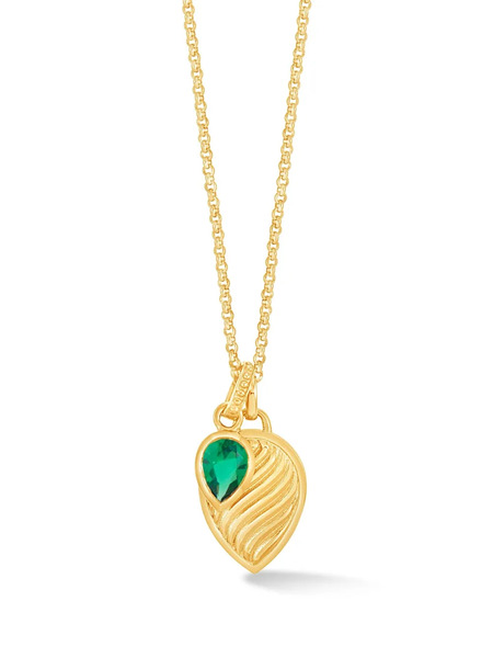  Dower And Hall Engraved Pendant Necklace - Gold 