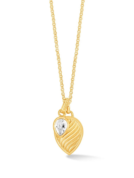  Dower And Hall Engraved Pendant Necklace - Gold 