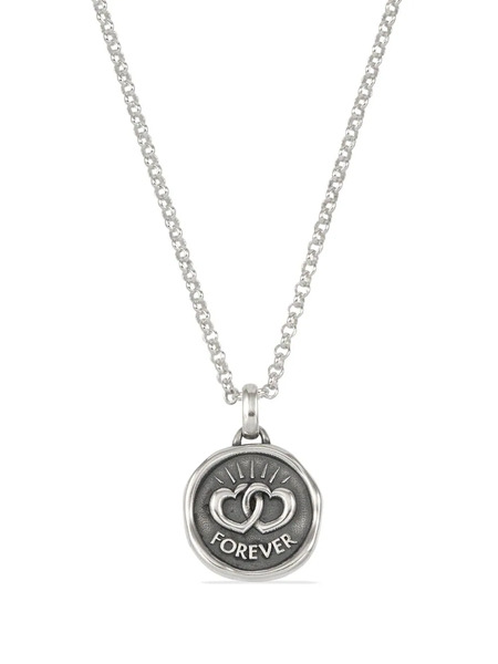  Dower And Hall Forever Hearts Talisman Necklace - Silver 