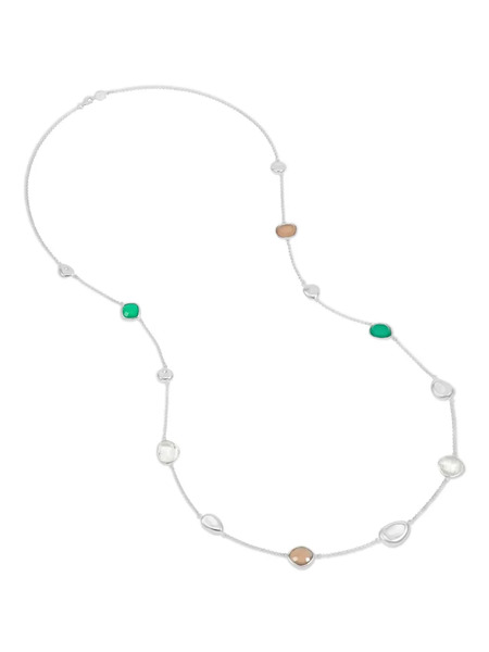 Dower And Hall Gemstone-embellished Necklace - Silver 