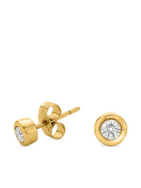  Dower And Hall 18kt Yellow Gold Cascade Diamond Earrings 