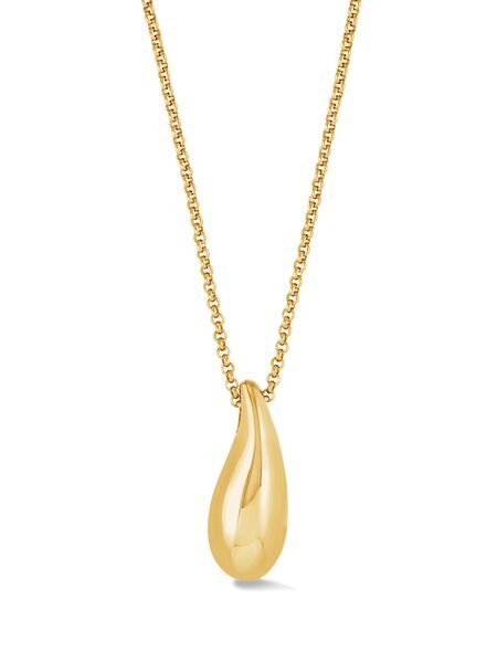  Dower And Hall Large Pebble Droplet Pendant - Gold 