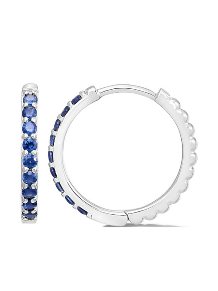  Dower And Hall Lumiere Hoop Earrings - Silver 