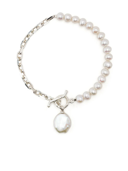  Dower And Hall Luna Keshi Pearl Bracelet - White 