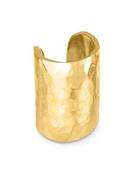  Dower And Hall Nomad Long Curved Ear Cuff - Gold 