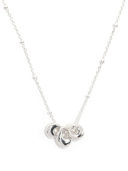  Dower And Hall Nugget Trio Pendant Necklace - Silver 