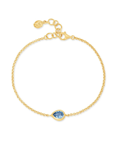  Dower And Hall Pear Chain Bracelet - Gold 