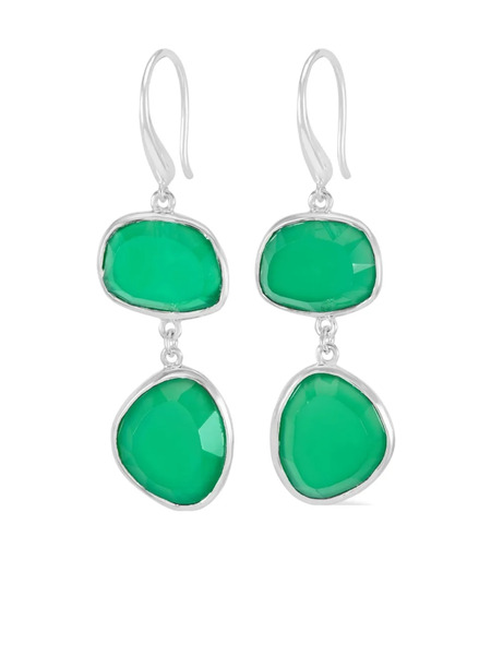  Dower And Hall Pebble Drop Earrings - Green 
