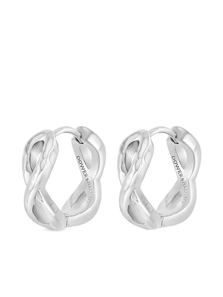  Dower And Hall Small Entwined Infinity Earrings - Silver 
