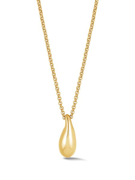 Dower And Hall Small Pebble Droplet Pendant - Gold 