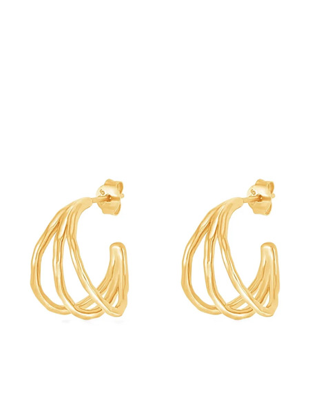  Dower And Hall Waterfall Hoops - Gold 