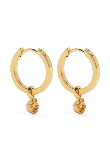  Dower And Hall Wild Rose Huggie Hoop Earring - Gold 