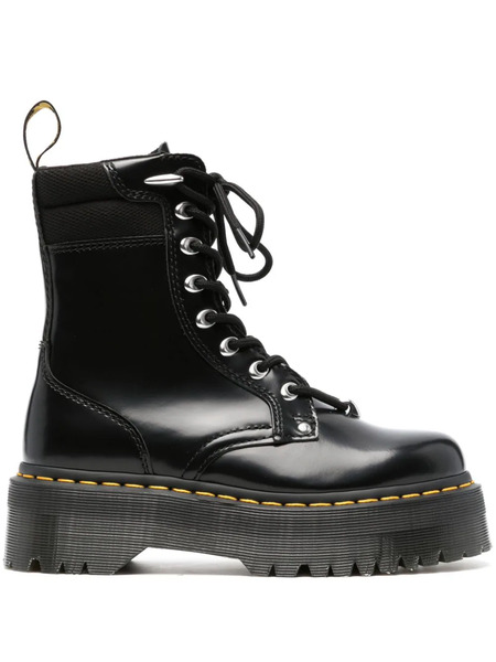 Dr. Martens Jadon Leather Combat Boots - Black 