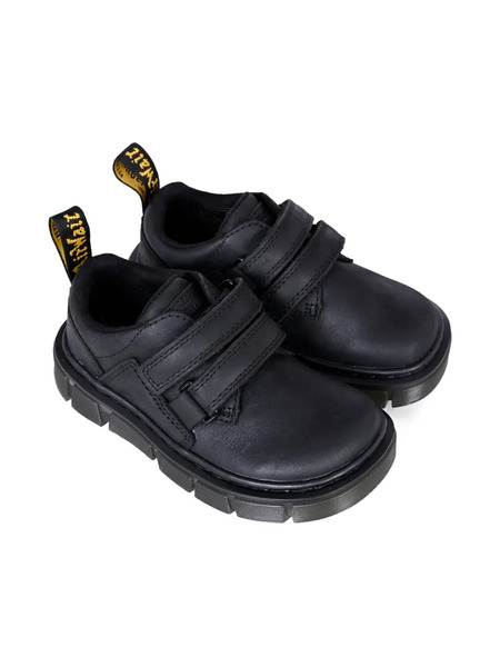  Dr. Martens Kids Raffe Double-strap Leather Loafers - Black 