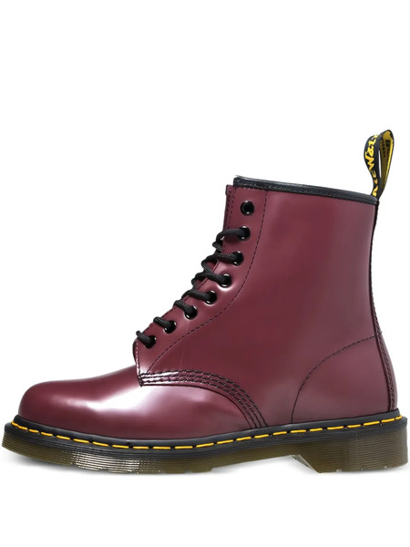  Dr. Martens Lace-up Leather Boots - Red 