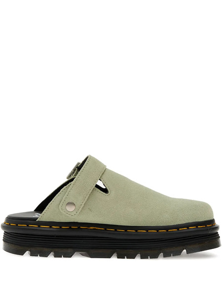  Dr. Martens Zebzag Buckle-fastening Platform Flat Mules - Green 