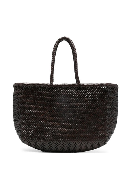  Dragon Diffusion Braided-handle Shoulder Bag - Brown 