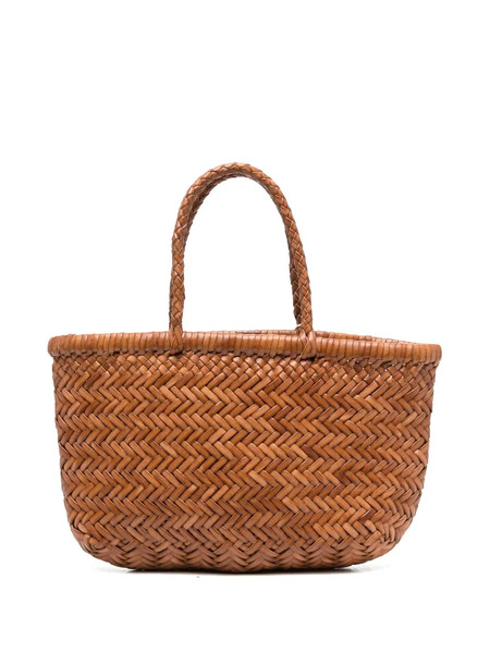  Dragon Diffusion Mini Flat Gora Braidedtote Bag - Brown 
