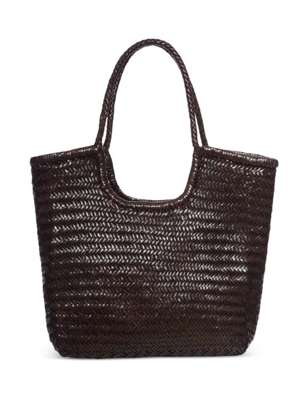  Dragon Diffusion Ns Diagonal Triple Jump Handwoven Tote Bag - Brown 