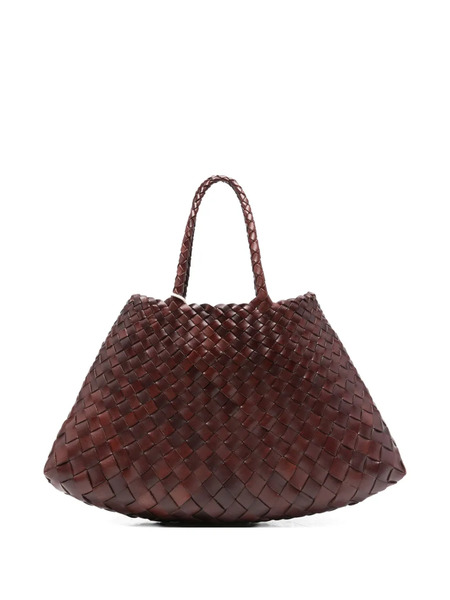  Dragon Diffusion Santa Croce Leather Tote Bag - Brown 