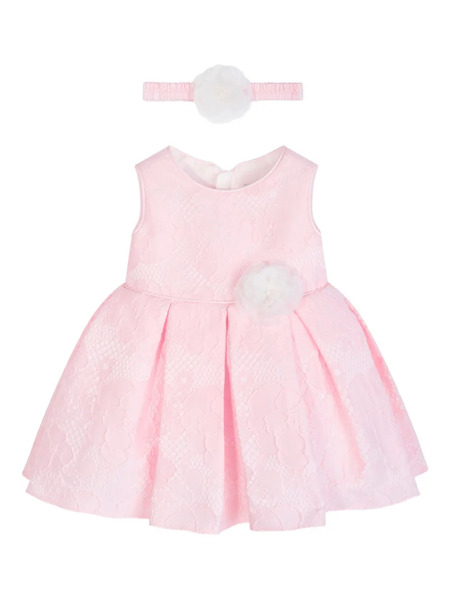  Dress & Fleur Floral-lace Pleated Dress - Pink 
