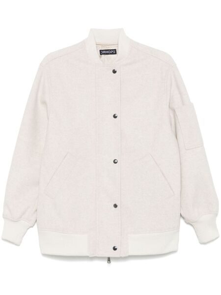  Drhope Brushed-effect Bomber Jacket - Neutrals 