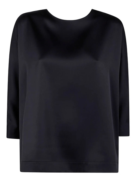  Drhope Button-fastening Satin Shirt - Black 