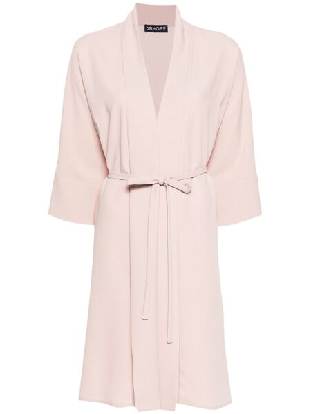  Drhope Crepe Belted Coat - Pink 