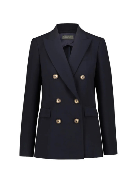  Drhope Double-breasted Blazer - Blue 