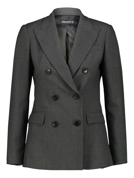  Drhope Double-breasted Jacket - Grey 