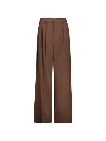  Drhope Double-pleat Tailored Trousers - Brown 